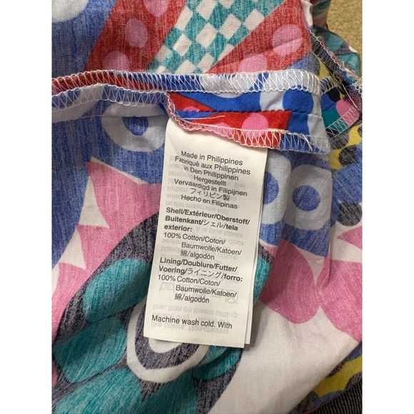 J. Crew Apron Maxi Dress Ratti Kaleidoscope Floral Size 10 - Picture 6 of 10